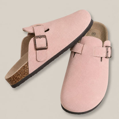 AXIS Avani – Ultra-bequeme Veloursleder-Clogs  – Unisex